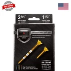 Performance Series Low Resistance 3 1/4'' & 1/2'' Assorted Golf Tees - 50 Pack New. Price: $23.79.
