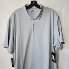 Nike Dri-fit Polo Shirt Mens 2XL Gray Victory Solid Golf Performance Athletic New. Price: $37.99.