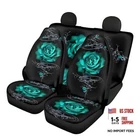 Howilath Teal Green Rose 4 Pieces Car Seat Covers Full Set Print New. Price: $66.63.