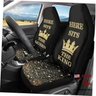 Crown Print Creative Car Seat Cover Set Of 2 For Women Queen King-black New. Price: $40.90.