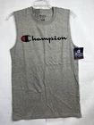 Champion Authentic Men's Grey Sleeveless Tee W/logo New W/front Sz Small. Price: $17.87.