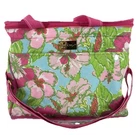 Lilly Pulitzer Insulated Cooler Bag Pink Green Floral Hibiscus Beach Picnic Tote Pre-owned. Price: $29.00.