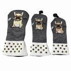 Set Of 3 Laisuntim Golf Head Covers French Bulldog New. Price: $33.95.