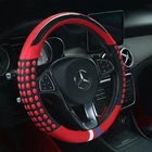 Car Steering Wheel Cover Universal Inch With Grip 38CM/14.8-15.2, Red New. Price: $36.40.