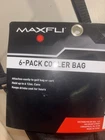 Maxfli 6 Pack Golf Cooler Bag Black Insulated Beverage Tote Holds Cans Nwt New. Price: $19.80.