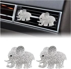 2 Pcs Bling Car Air Vent Clip, Cute Crystal Silver+elephant New. Price: $14.72.