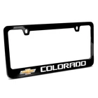 Chevrolet Colorado Black Metal License Plate Frame New. Price: $40.99.