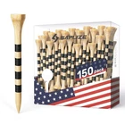 Saplize 150PCS Bamboo Golf Tees, Stable And Reliable 3-1/4" Natural, New. Price: $24.18.