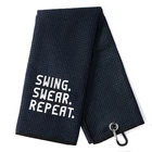Dyjybmy Swing Swear Repeat Funny Golf Towel, Embroidered Black Wit... New. Price: $23.84.