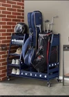 Lauren&harold Golf Bag Organizer Garage Storage, Rack Blue New. Price: $120.00.