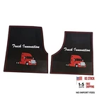 Freightliner Cascadia Rubber Front Floor Mats Set Black & Red Fits With New. Price: $102.19.
