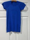 Lululemon Blue Swiftly Tech Short Sleeve Athletic Tee Sz 2 (xs) Pre-owned. Price: $39.50.