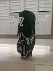Malbon Golf Caddy Bag Stand Green, 5-WAY Club ( Rare ! ) New. Price: $549.99.