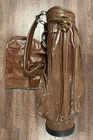 Vintage Wilson Golf Bag Leather Gold Trim Rain Cover Made Usa W/ Club Tubes Pre-owned. Price: $79.99.