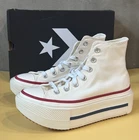 Converse Chuck Taylor Star Double Stack Casual Lifestyle Shoes Egret A16719C New. Price: $125.91.