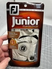 New Fj Footjoy Junior The Perfect First Fit White Golf Glove, Large Right. Price: $7.50.
