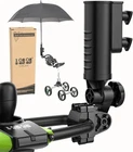 10L0L Heavy Duty Golf Push Cart Umbrella Holder, Aluminium Alloy Base Black New. Price: $35.54.