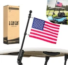 10L0L Golf Cart Flagpole Kit With 12X18" American Flag, Universal Fit For Clu... New. Price: $57.84.