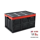Trunk Organizer, Foldable Plastic Cargo Storage Box With Lid, Large Black New. Price: $35.90.