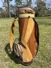 *great/good* Vintage Rare Titleist Multi-tone Brown Leather Cart Staff Golf Bag Pre-owned. Price: $239.99.
