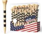Saplize Bamboo Golf Tees Pack Of 100 Or 150, Four Size Options (3-1/4", 2-3/4", New. Price: $24.99.
