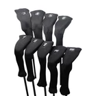 Majek All Hybrid Golf Club Black Neoprene Acrylic Headcover Set (3-SW) New. Price: $39.95.