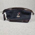 Links & Kings Waxed Canvas Travel Kit Navy Dopp Toiletry Bag New Leather Trim. Price: $49.99.