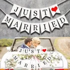 Dwarfoo Just Married Car Decorations, 5.51 X 4.61 Inches, White New. Price: $8.80.