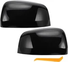 Autohaux 1 Set Car Door Rearview Mirrors Cover Cap Replacement Gloss Black New. Price: $56.99.