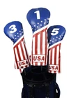 Hauni 3PCS Golf Club Headcovers, Pu Leather Usa Flag Piece Set New. Price: $49.99.
