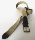 Dockers Mens Belt Fabric Weave Golf Size 36 Brown Leather Gold Tone Buckle 1/4 Pre-owned. Price: $12.99.