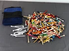 Over 200PCS Vintage Different Brand/size Plastic & Wood Golf Tees Used. Price: $29.00.
