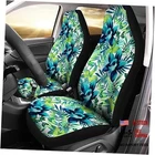 Howilath Universal Car Seat Covers Full Set Of 2 Blue Hibiscus Floral Leaves New. Price: $38.47.