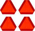 4 Pcs Slow Moving Vehicle Triangle Sign, Aluminum Engineering Grade Safety Signs New. Price: $51.99.