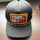 Shankitgolf Suck Black Yellow Adjustable Hat New. Price: $19.98.