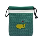 Masters Tournament Embroidered Logo Green Golf Valuables Drawstring Pouch New. Price: $79.99.