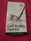 Golf Buddy Deluxe Kit 5 In 1 Tool, Tees & Holder Belt Ball Keeper New. Price: $14.99.