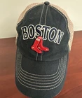 Boston Red Sox Team Mlb Ball Cap Hat Adjustable Navy & Tan One Size Used. Price: $10.99.