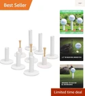 Gosports 9-PACK Rubber Golf Tees Set: 3 Sizes For Precision Driving Practice New. Price: $23.99.