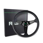 New 14INCH Black Deep Dish Aluminum Universal Drifting Racing Steering Wheel. Price: $26.99.