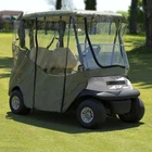 New Jef World Of Golf Ultimate Universal 2-SEAT Cart Enclosure Olive. Price: $179.99.