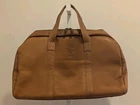 New Tica Tan Leather Duffle Bag Weekender Travel Gym Golf Tree Logo Carry Furyk. Price: $145.00.